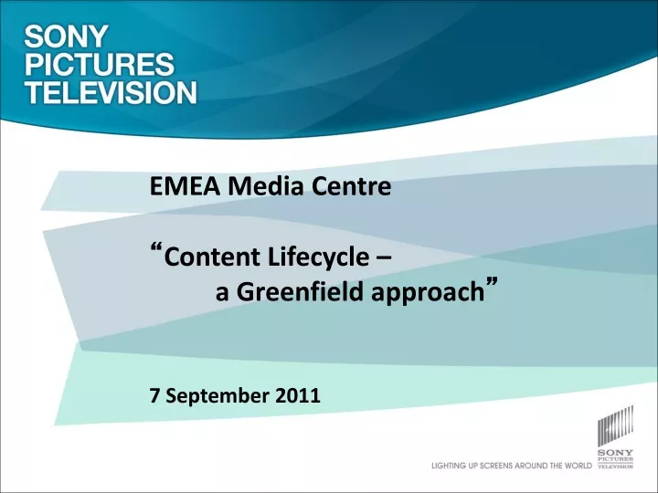 emea media centre content lifecycle a greenfield approach