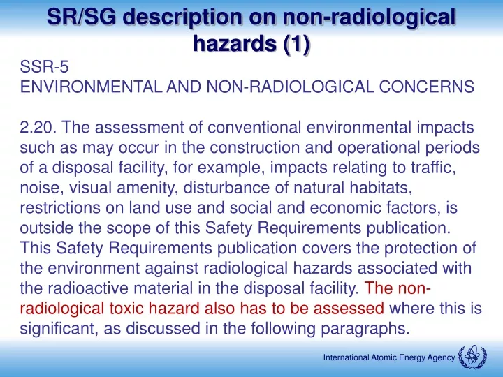 sr sg description on non radiological hazards 1