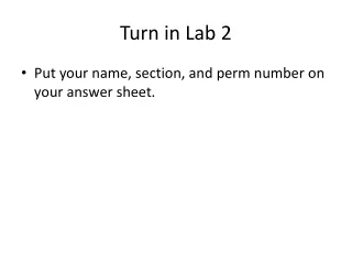 Turn in Lab 2