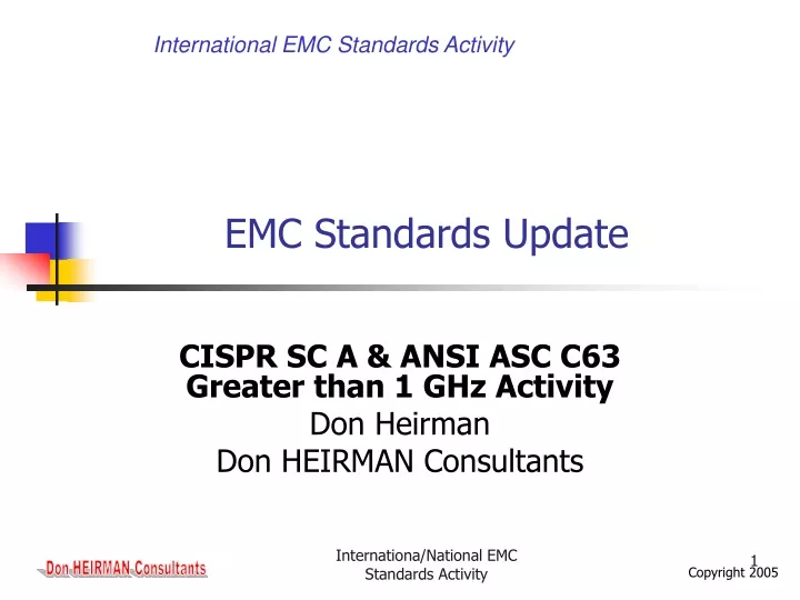 emc standards update