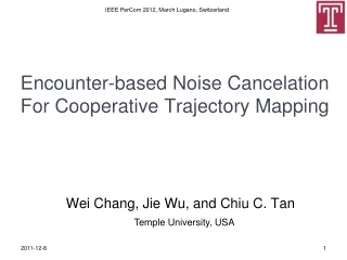 Encounter-based Noise Cancelation For Cooperative Trajectory Mapping