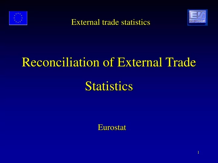 external trade statistics