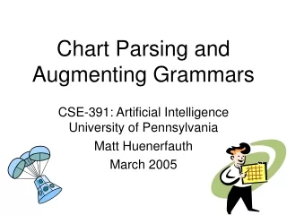 Chart Parsing and Augmenting Grammars