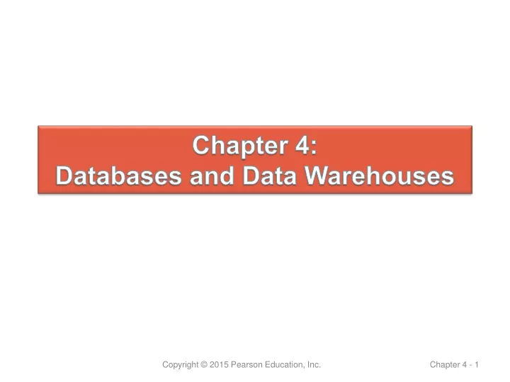 chapter 4 databases and data warehouses