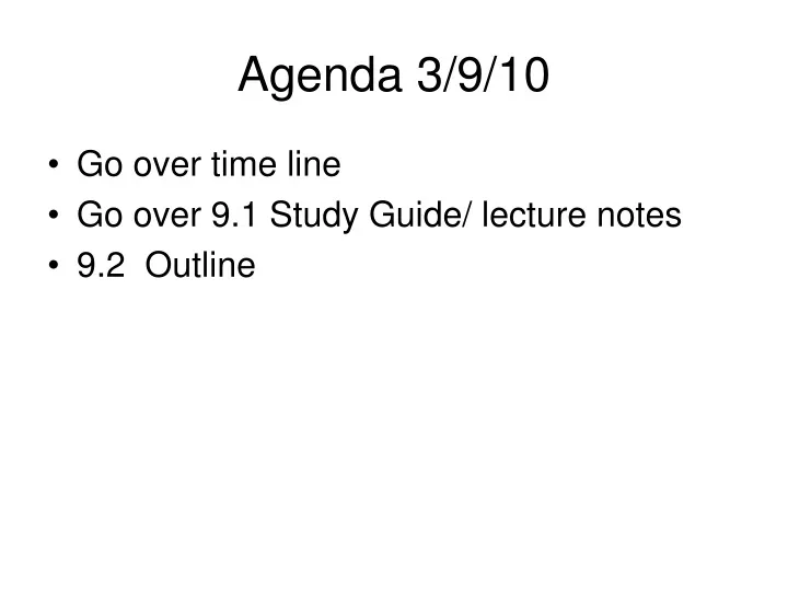 agenda 3 9 10