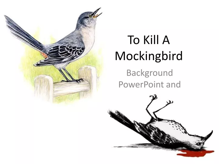 to kill a mockingbird