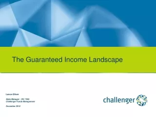 The Guaranteed Income Landscape