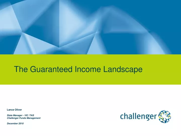 the guaranteed income landscape