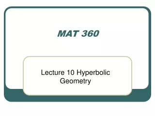 MAT 360