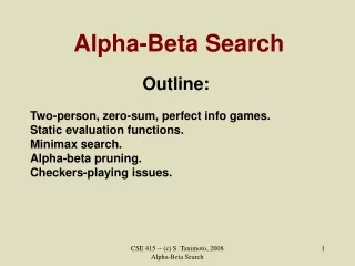 Alpha-Beta Search