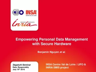 Empowering Personal Data Management with Secure Hardware