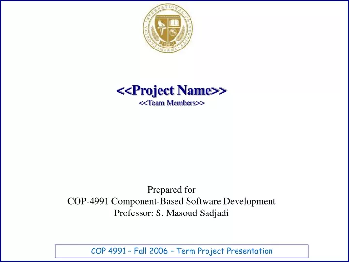 project name team members