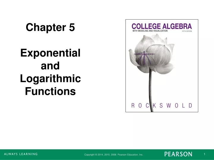 chapter 5 exponential and logarithmic functions