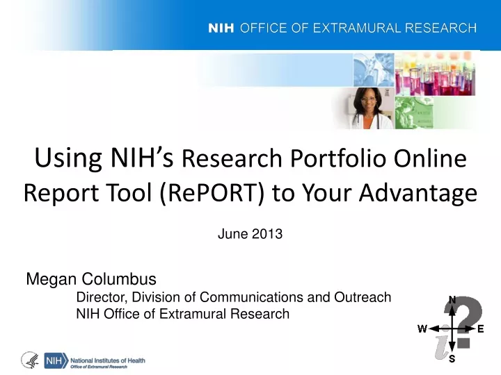 using nih s research portfolio online report tool