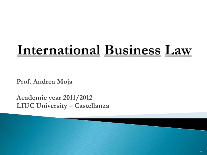 international business law