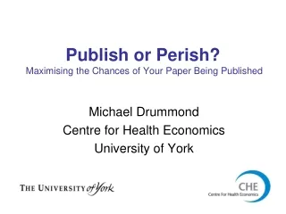 Publish or Perish?  Maximising the Chances of Your Paper Being Published