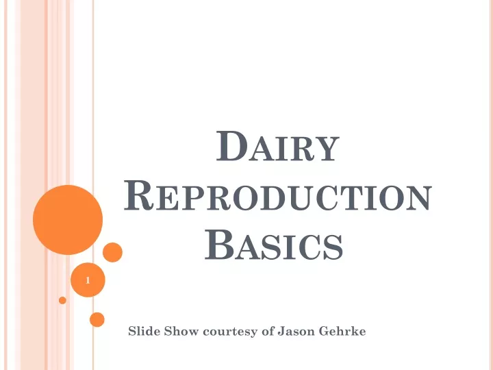 dairy reproduction basics