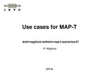 Use cases for MAP-T