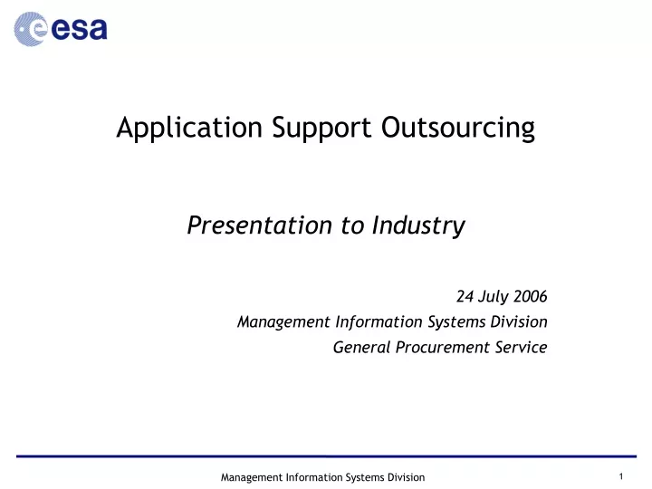 application support outsourcing