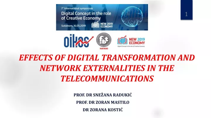 effects of digital transformation and network externalities in the telecommunications
