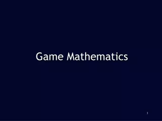 Game Mathematics