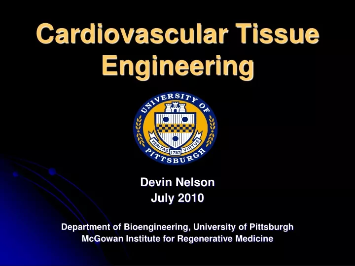 cardiovascular tissue engineering