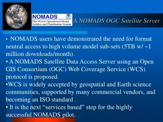 A NOMADS OGC Satellite Server