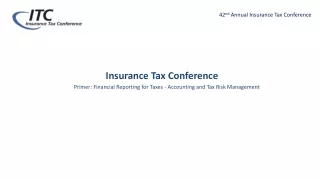 Insurance Tax Conference