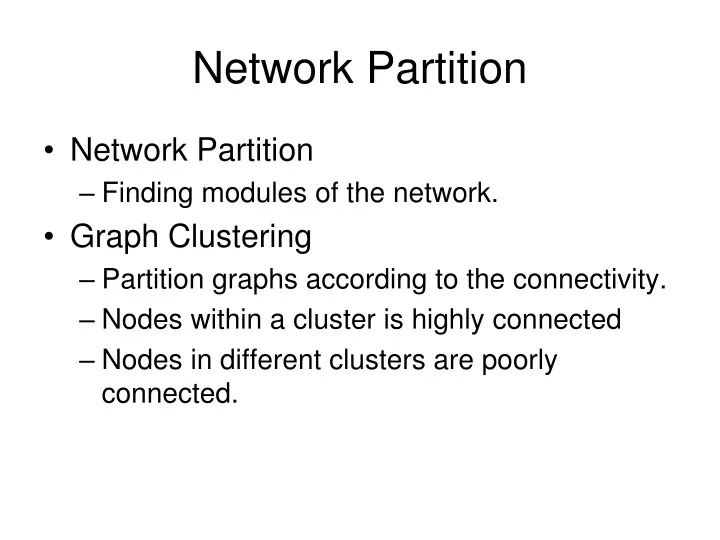 network partition