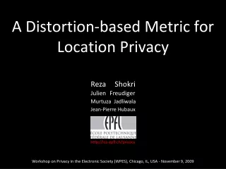 A Distortion-based Metric for Location Privacy
