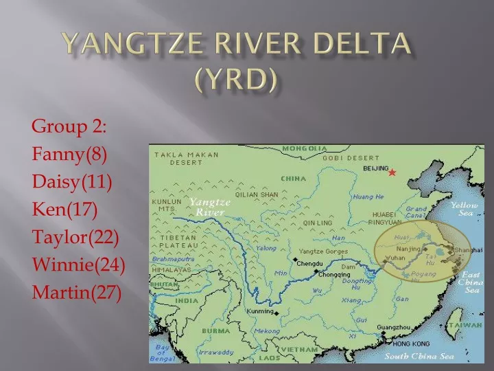 yangtze river delta yrd