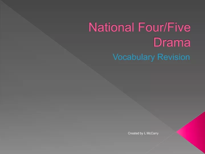 national four five drama