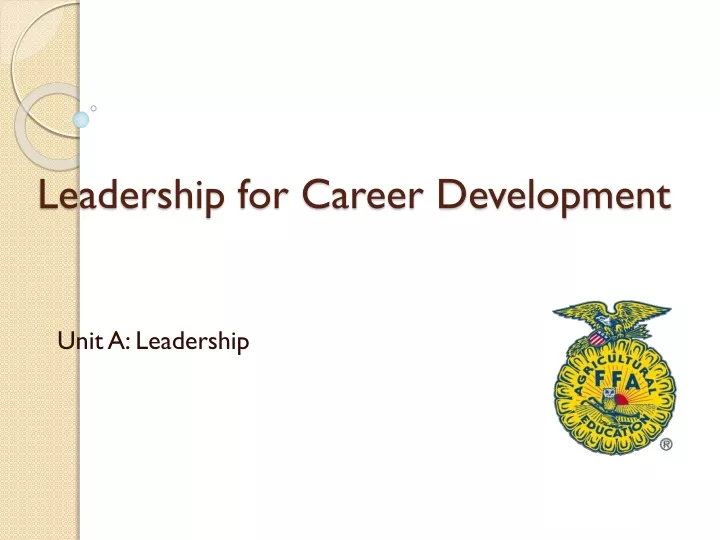 leadership for career development
