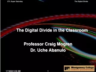 The Digital Divide in the Classroom