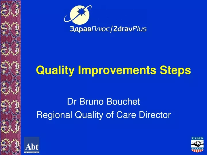dr bruno bouchet regional quality of care director