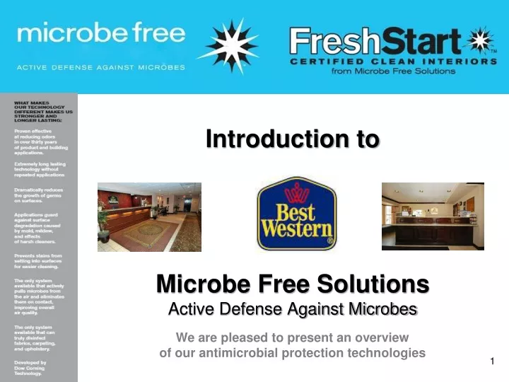 introduction to microbe free solutions active defense against microbes