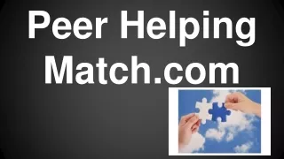 Peer Helping Match