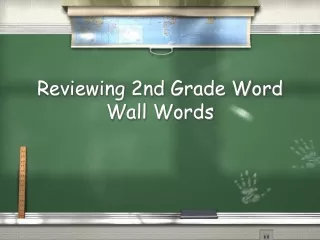 Reviewing 2nd Grade Word Wall Words