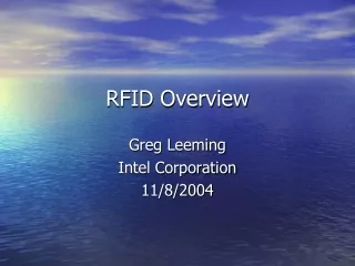 RFID Overview