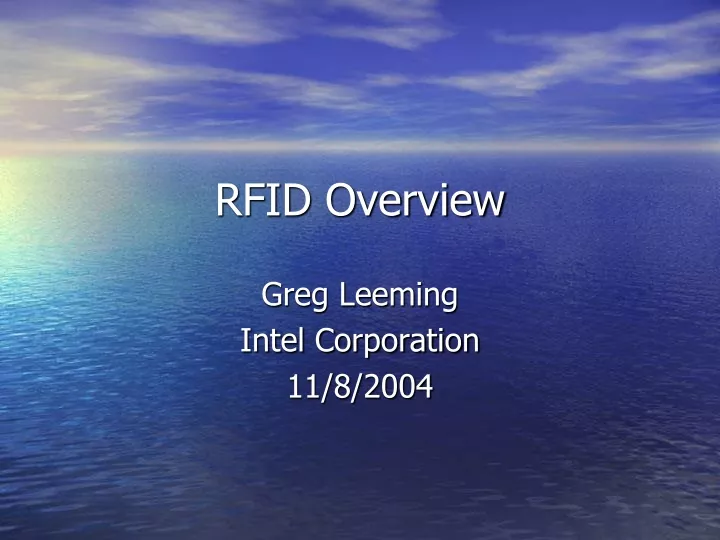 rfid overview