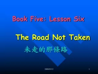 Book Five: Lesson Six