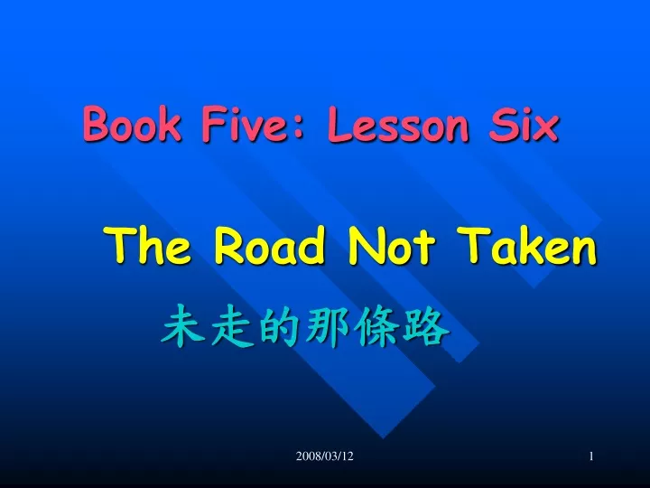 book five lesson six