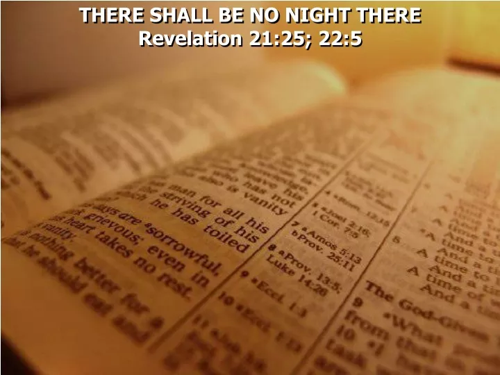 there shall be no night there revelation