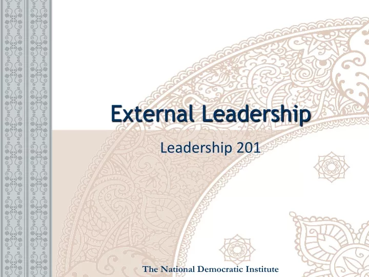 external leadership
