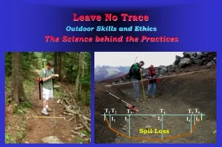 Leave No Trace Outdoor Skills and Ethics The Science behind the Practices