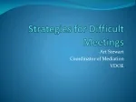 Strategies for Difficult Meetings - slide 1
