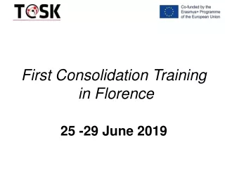 First Consolidation Training  in Florence