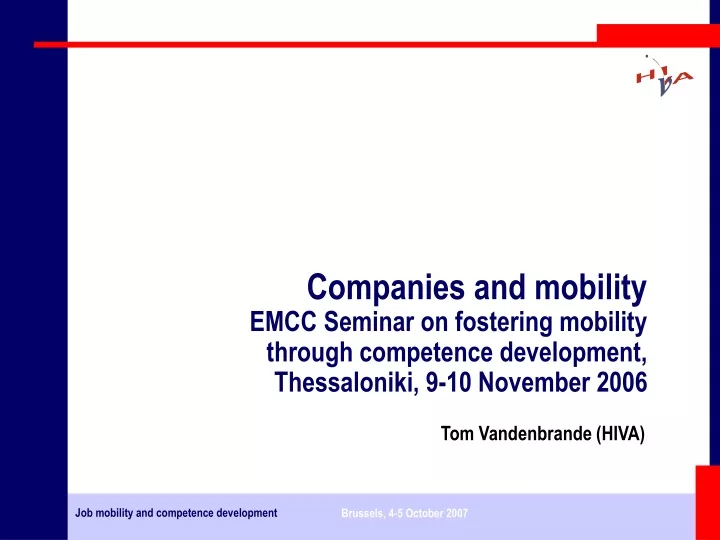 companies and mobility emcc seminar on fostering