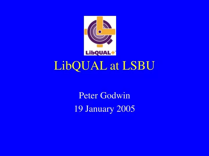 libqual at lsbu