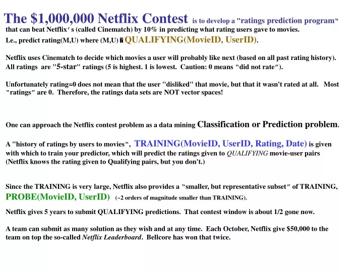 the 1 000 000 netflix contest